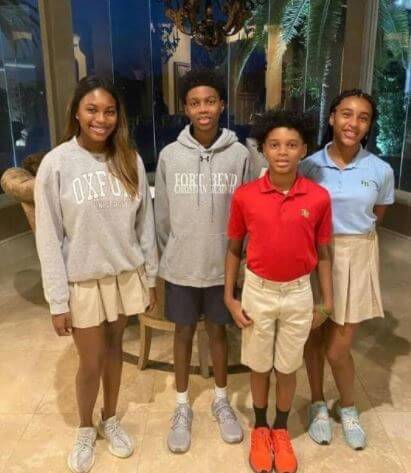 CleRenda McGrady children Layla, Laymen, Layden, and Laycee.